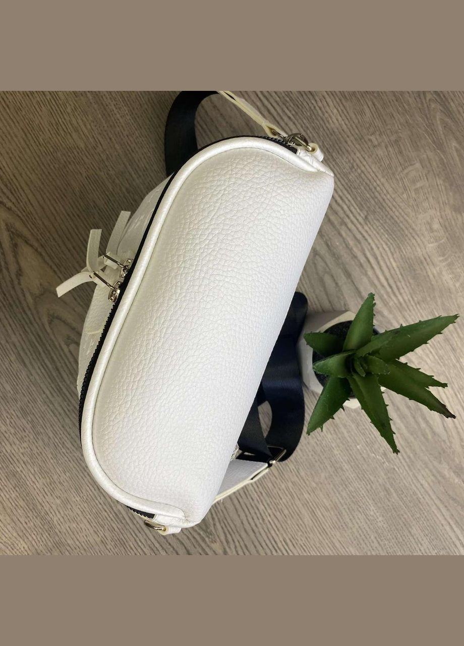 Женская сумка слинг бананка для девушки кросс-боди из экокожи белая (sku_993Б) No Brand (330576545)