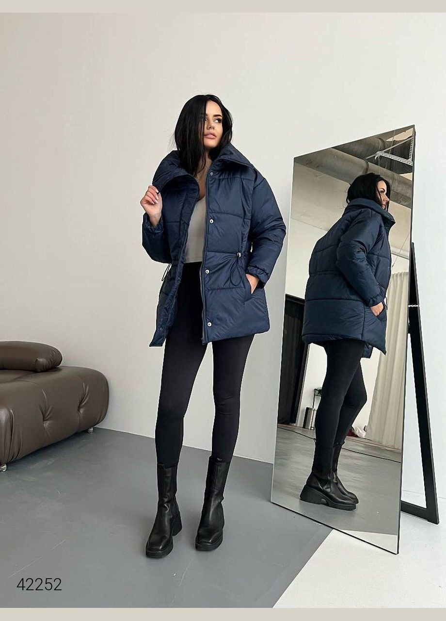 Синя демісезонна жіноча зимова куртка Liton