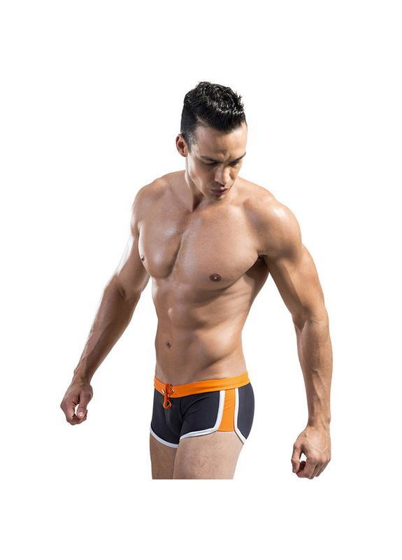 Мужские серые пляжные, спортивные, повседневные, кэжуал мужские плавки боксеры черный 3952 шорты Sport Line