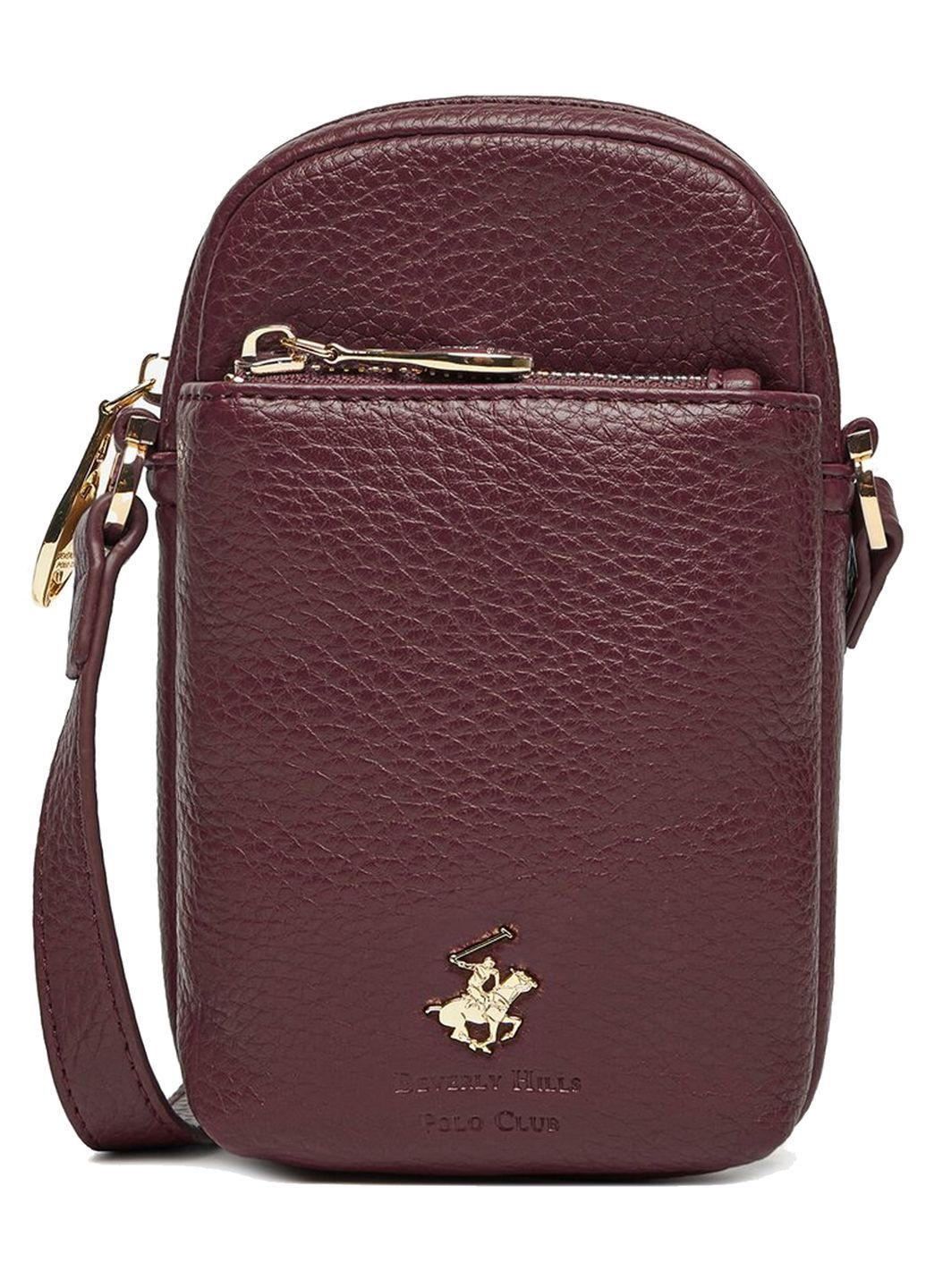 Сумка с ремешком бордовая Beverly Hills Polo Club (363558792)