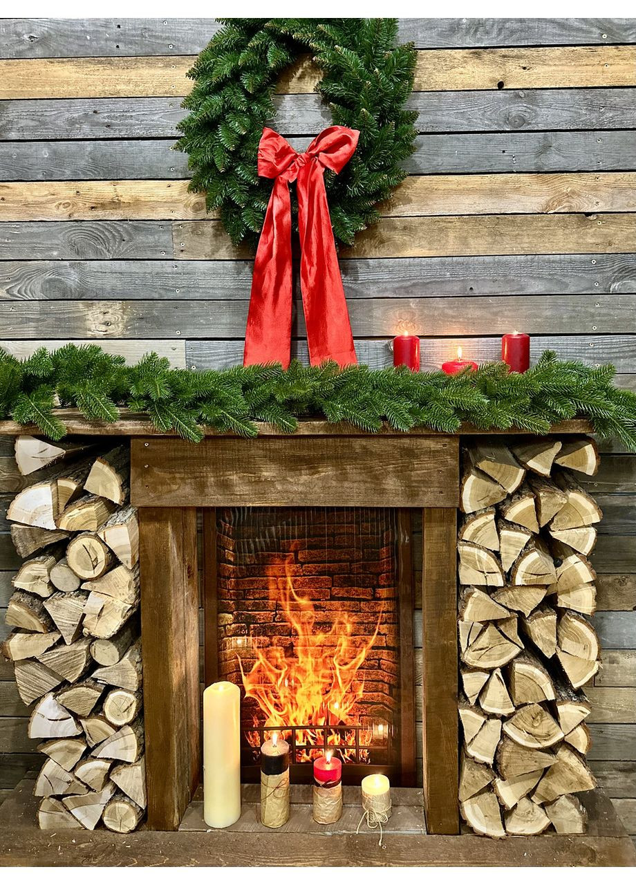 Гірлянда новорічна лита хвойна Lux 2 м, оливково-зелена, PE гілочки HVOYA (371356843)