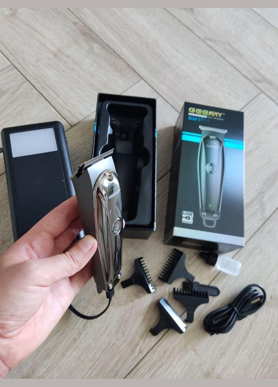Бездротовий тример машинка для стриження з зарядкою від USB Geemy (318018932)