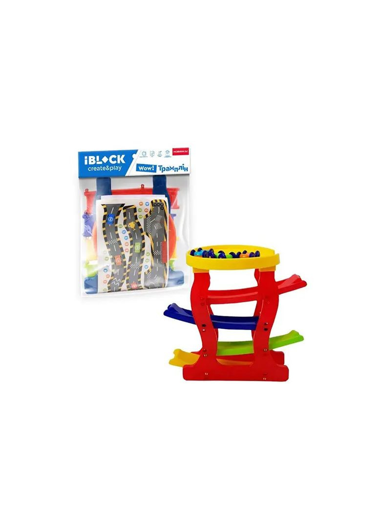 Автотрек PL-921-287 пятиуровневый с машинками из пластика в ассортименте PL-921-287 Iblock Нас6002 (370652189)