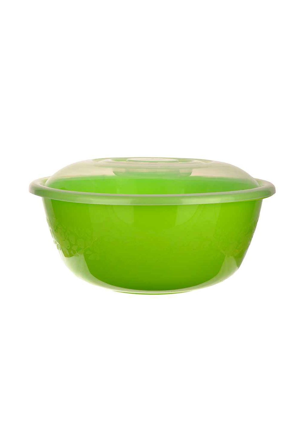 Миска 6л "Ягідка" з кришкою салатовий Полімерагро (363327211)