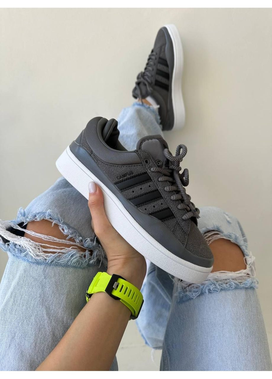 КРОСІВКИ ЖІНОЧІ ADIDAS CAMPUS X BAD BUNNY GRAPHITE АДІДАС КАМПУС No Brand білі демісезони (368869452)