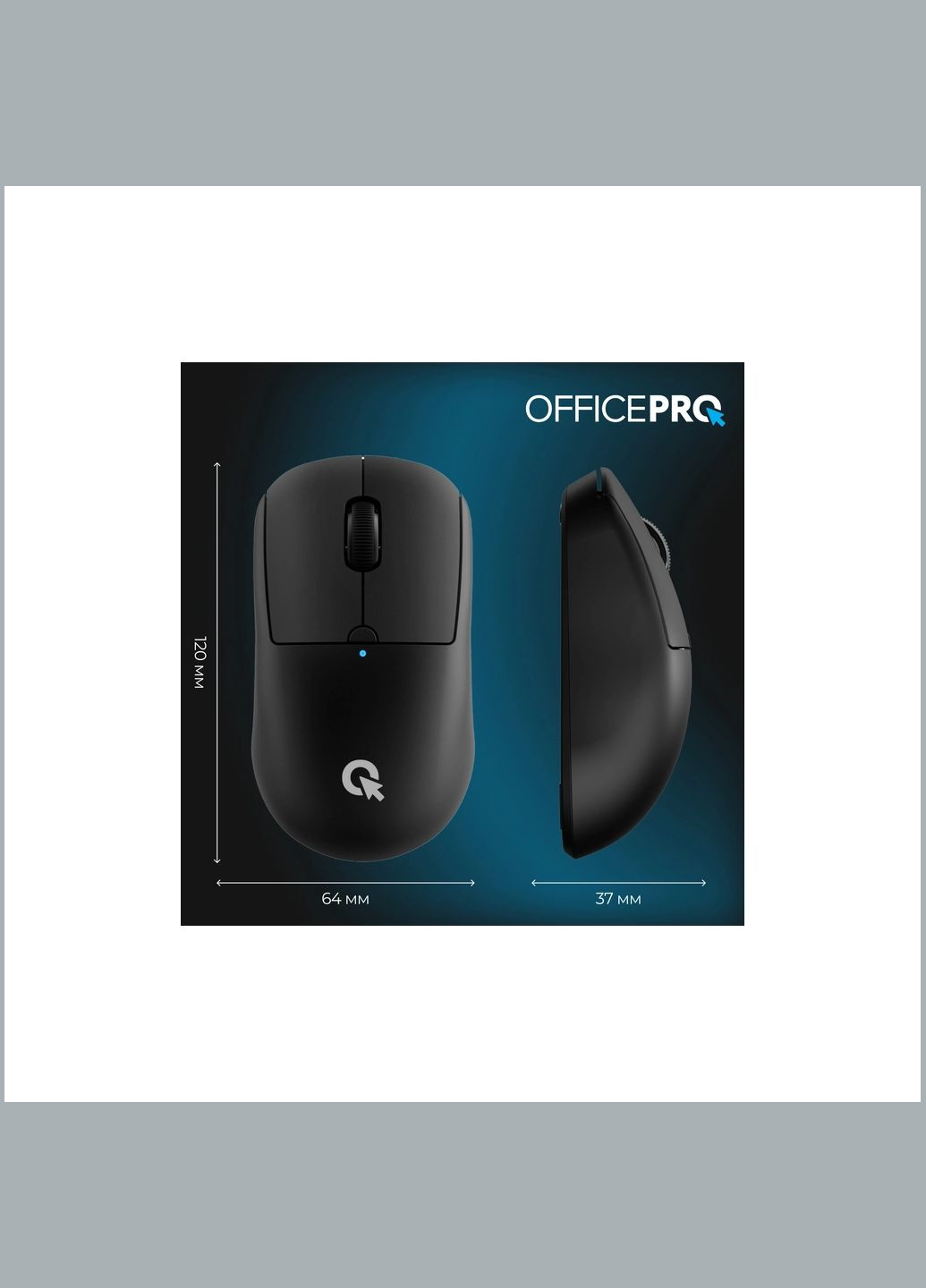 Мишка M307B Silent Click Wireless/Bluetooth Black (M307B) OfficePro (319761132)