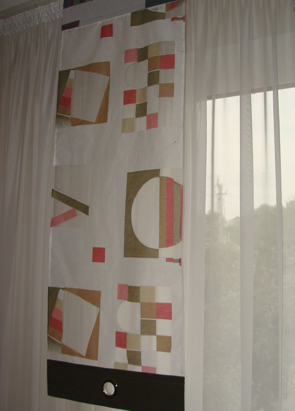 Жорсткий ламбрекен Абстракція 2м бежевий (84_2ж) Firanka Line (340112017)