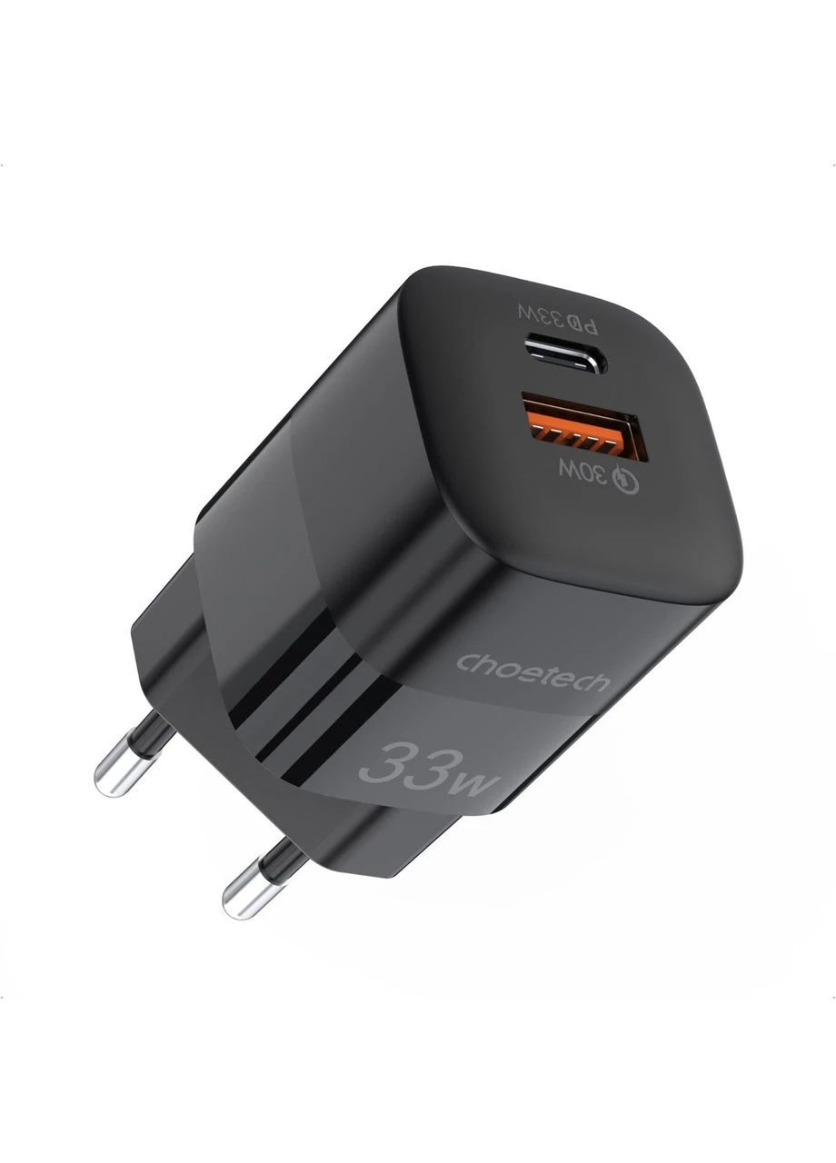 Зарядное устройство 1хUSB-C+1xUSB 33W PD QC3.0 PD5006 черный CHOETECH (389234128)