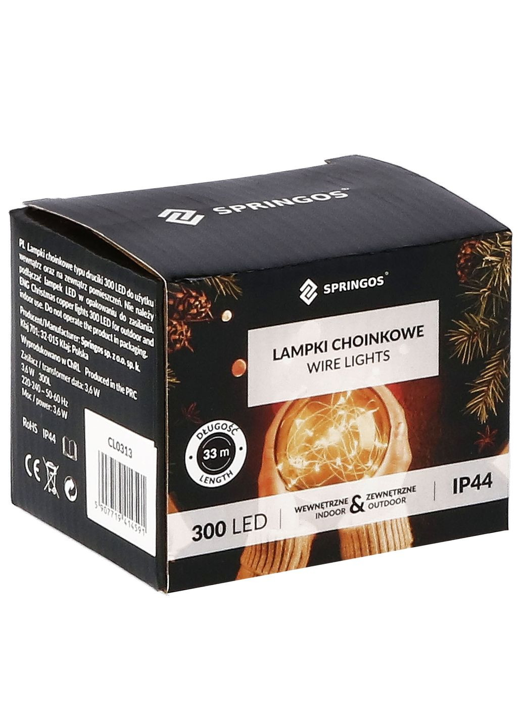 Гирлянда 30 м 300 LED Cold White Springos CL0309 (340459303)