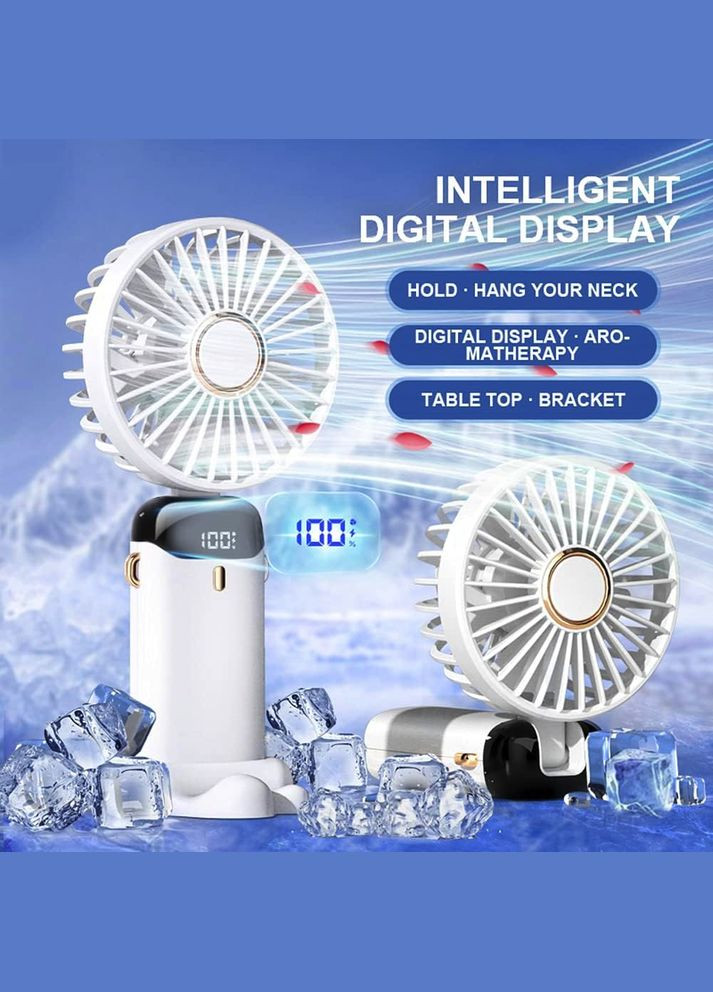 Аккумуляторный вентилятор N15 White с ремешком и ароматизатором VHG (336543405)