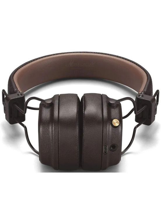 Наушники Major 4 IV Brown | 80 часов батарея | беспроводная зарядка Marshall (354224277)
