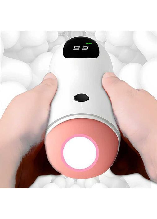 Автоматичний мастурбатор із навушниками та дисплеєм Sex robot USB Type-C No Brand (366892141)