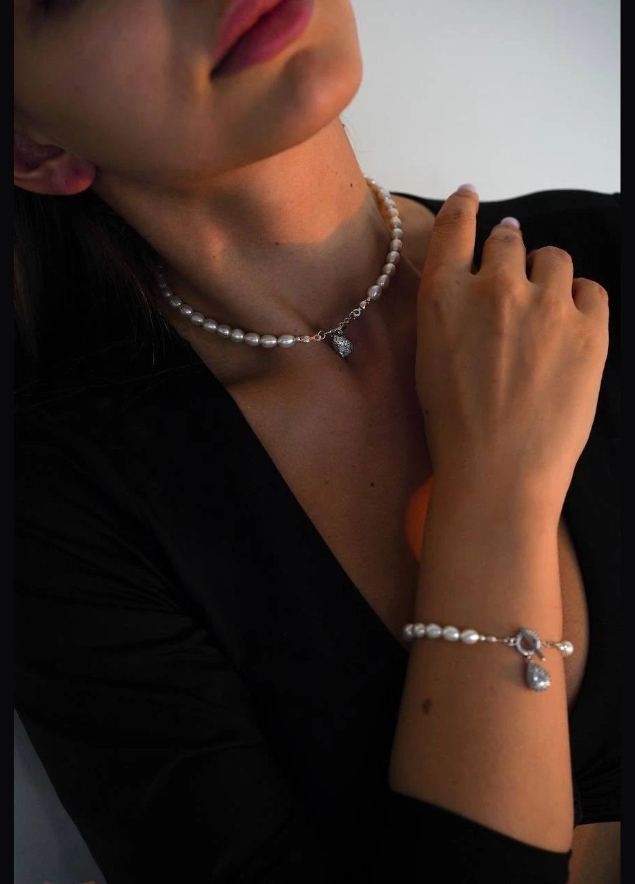 Браслет "Luxury Steel Drop" Le'Perle (312520180)