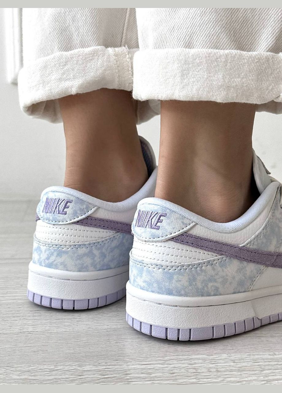 Комбіновані всесезонні кросівки Vakko Nike Sb Dunk White Violet