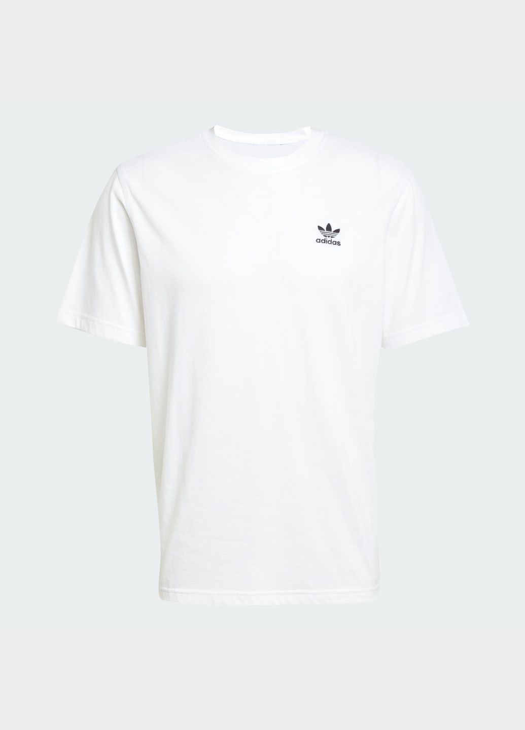 Біла футболка trefoil essentials adidas
