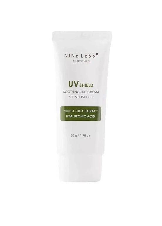 NINE LESS Сонцезахисний крем із центелою та ноні Essentials UV Shield Soothing Sun Cream SPF 50+ PA++++, 50 мл — Крем, Південна Корея (322770946)