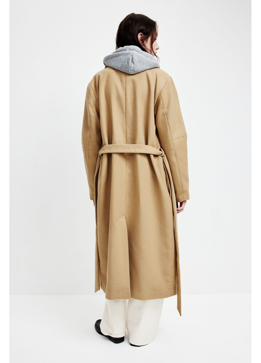 Коричневе демісезонне Пальто у складі з вовною H&M