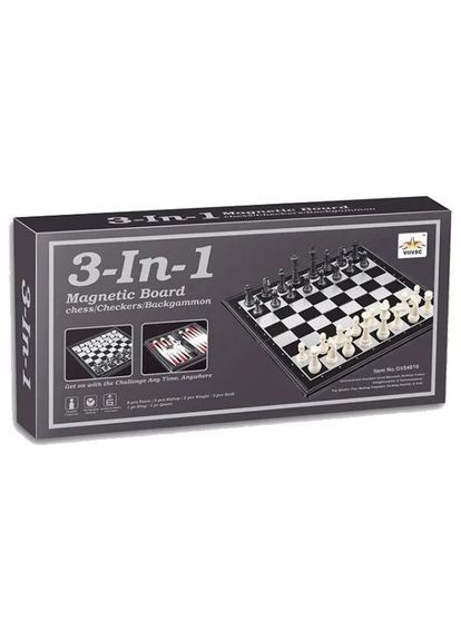 Шахматы 3в1, мини доска (15 х 15 см) MIC (290252429)