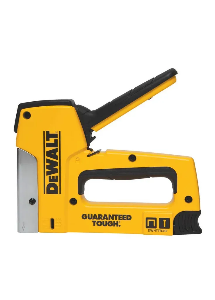 Строительный степлер Heavy Duty для скоб типа "G" 6-14мм, гвоздей типа "J" 12, 15мм. (DWHTTR350-0) DeWALT (405805437)