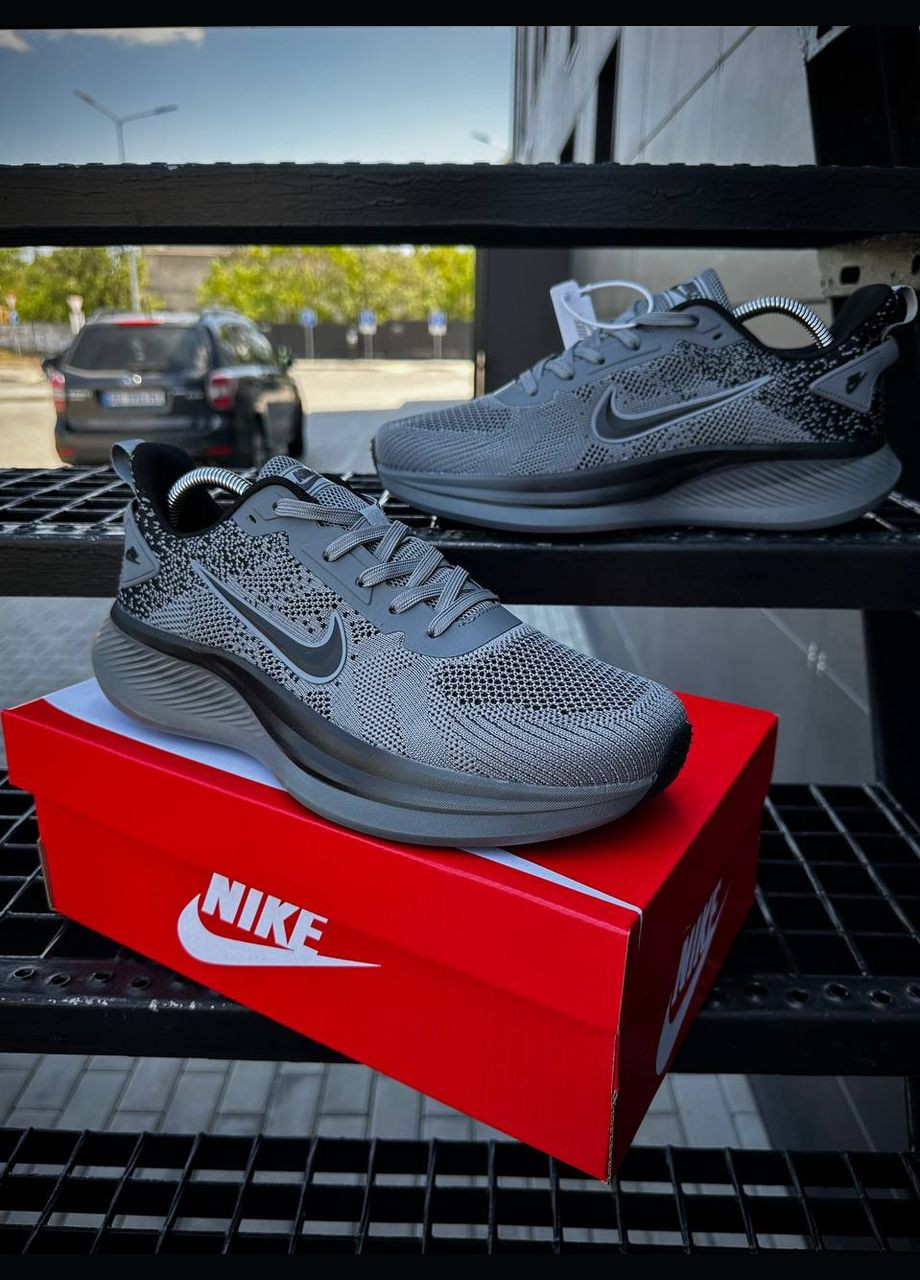 Темно-серые летние мужские кроссовки No Brand