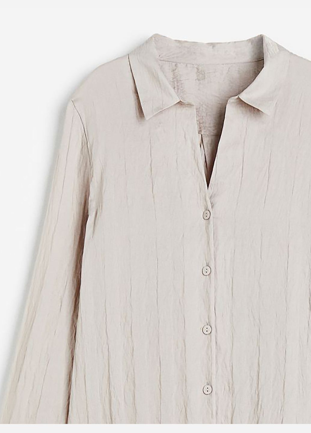 Светло-бежевая всесезон рубашка для сна H&M