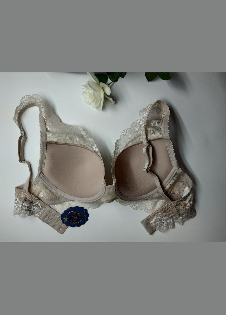 Бежевый бралетт красивенный бюстгальтер-браллет 6168 Leilieve полиамид