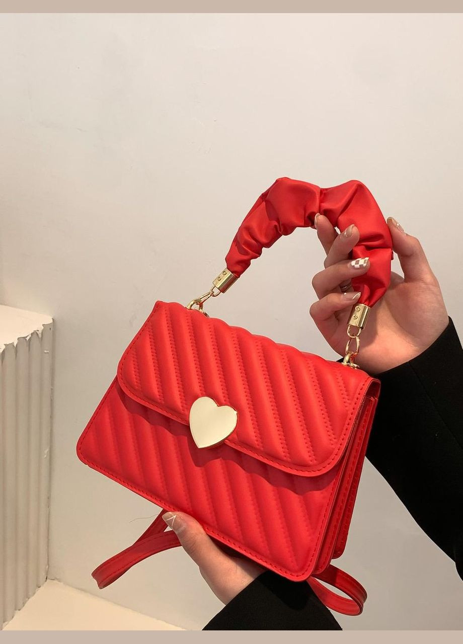 Женская сумка 6557 кросс-боди красная No Brand (306709532)