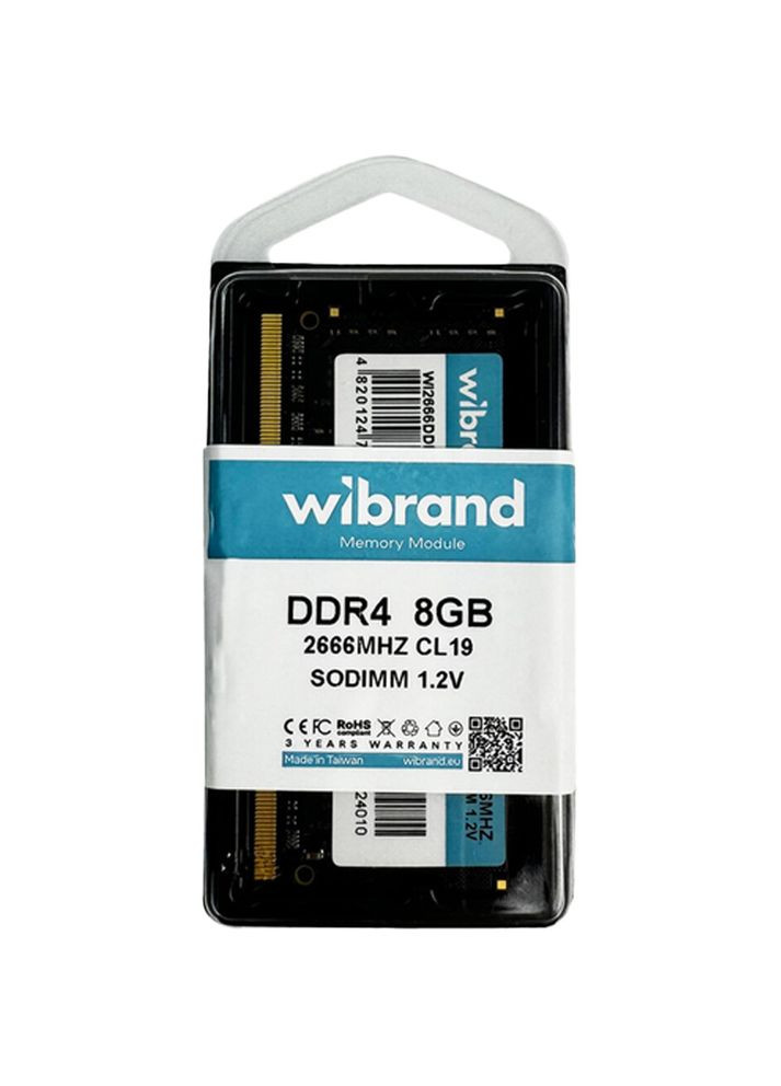 Модуль пам'яті SoDIMM 8GB DDR4 2666MHz (WI2666DDR4S/8GB) Wibrand (323118611)