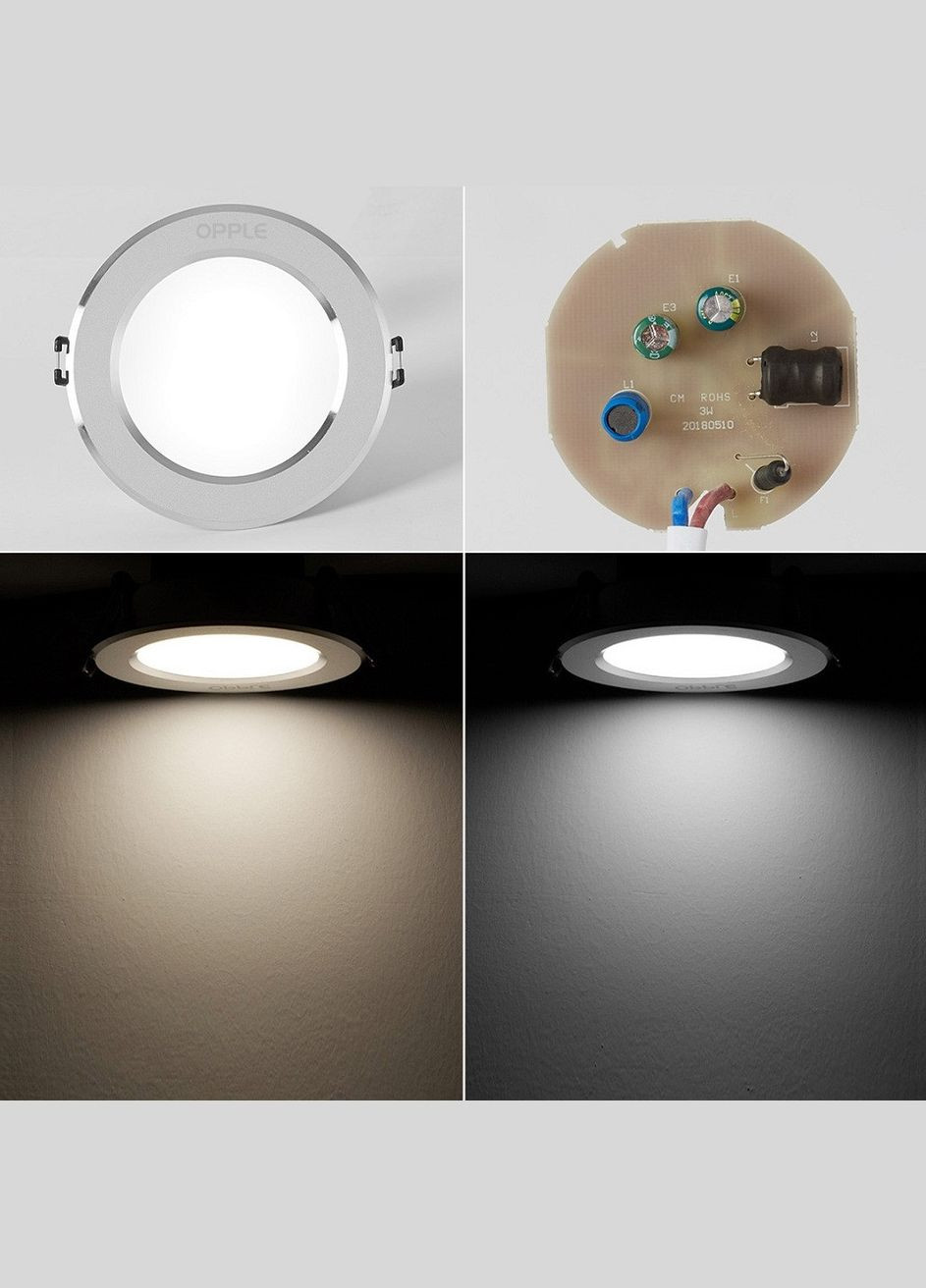 Светодиодный потолочный точечный светильник Xiaomi 3W LED White, 220V Opple (272156256)