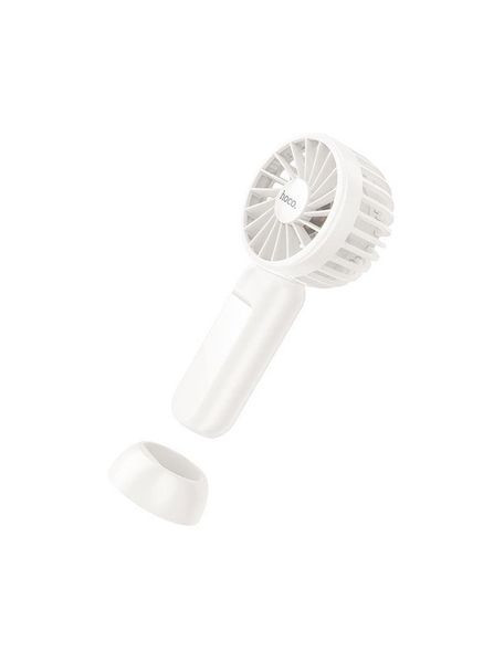 Портативний ручний вентилятор HX60 на акумуляторі 1200mAh з ручкою міні вітродуйка Білий Hoco (338834149)