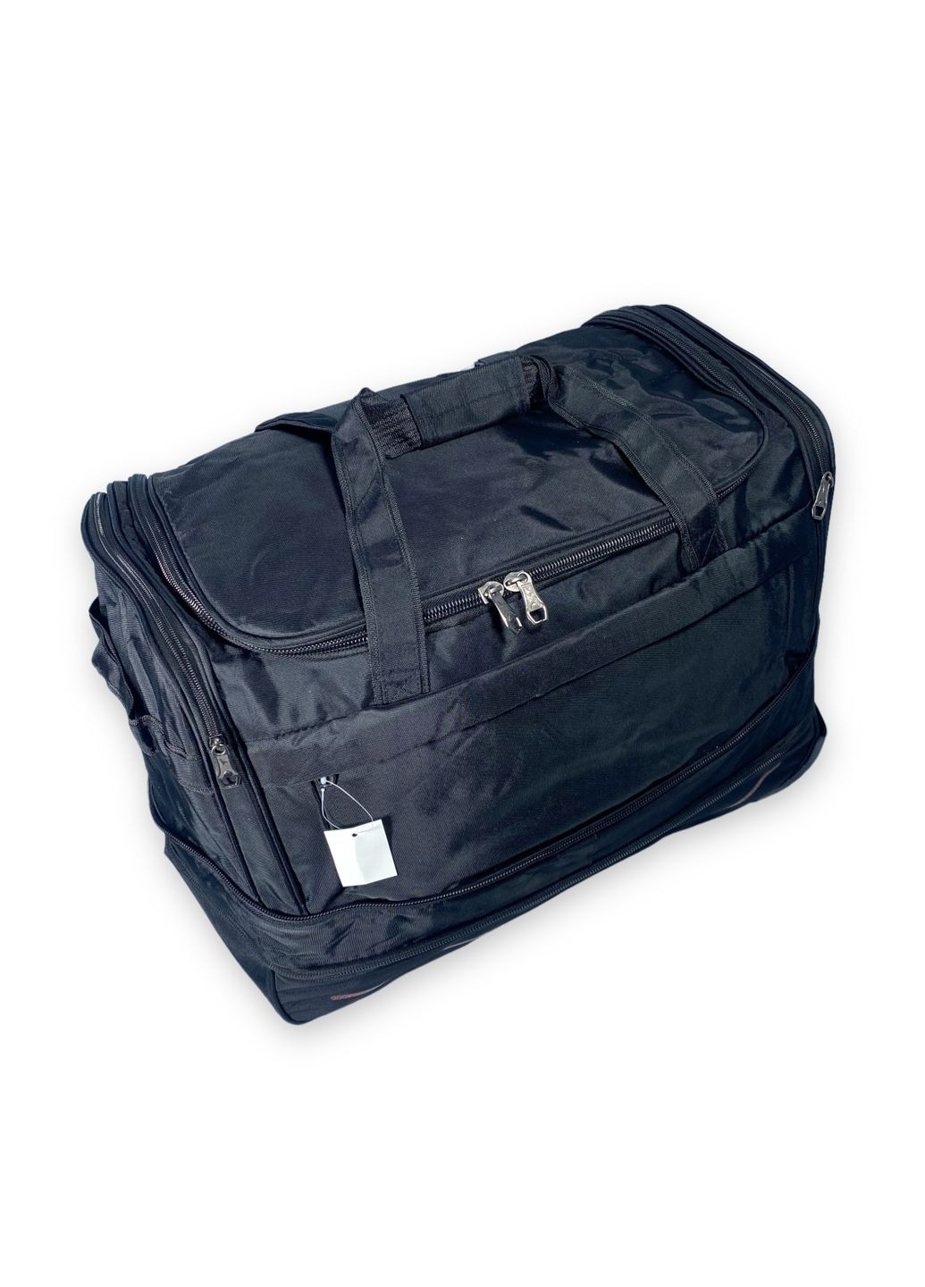 Дорожная сумка на колесах с расширением, 1 отдел, боковые карманы, размер: 55*38(45)*35 см, черный Filippini (285814832)