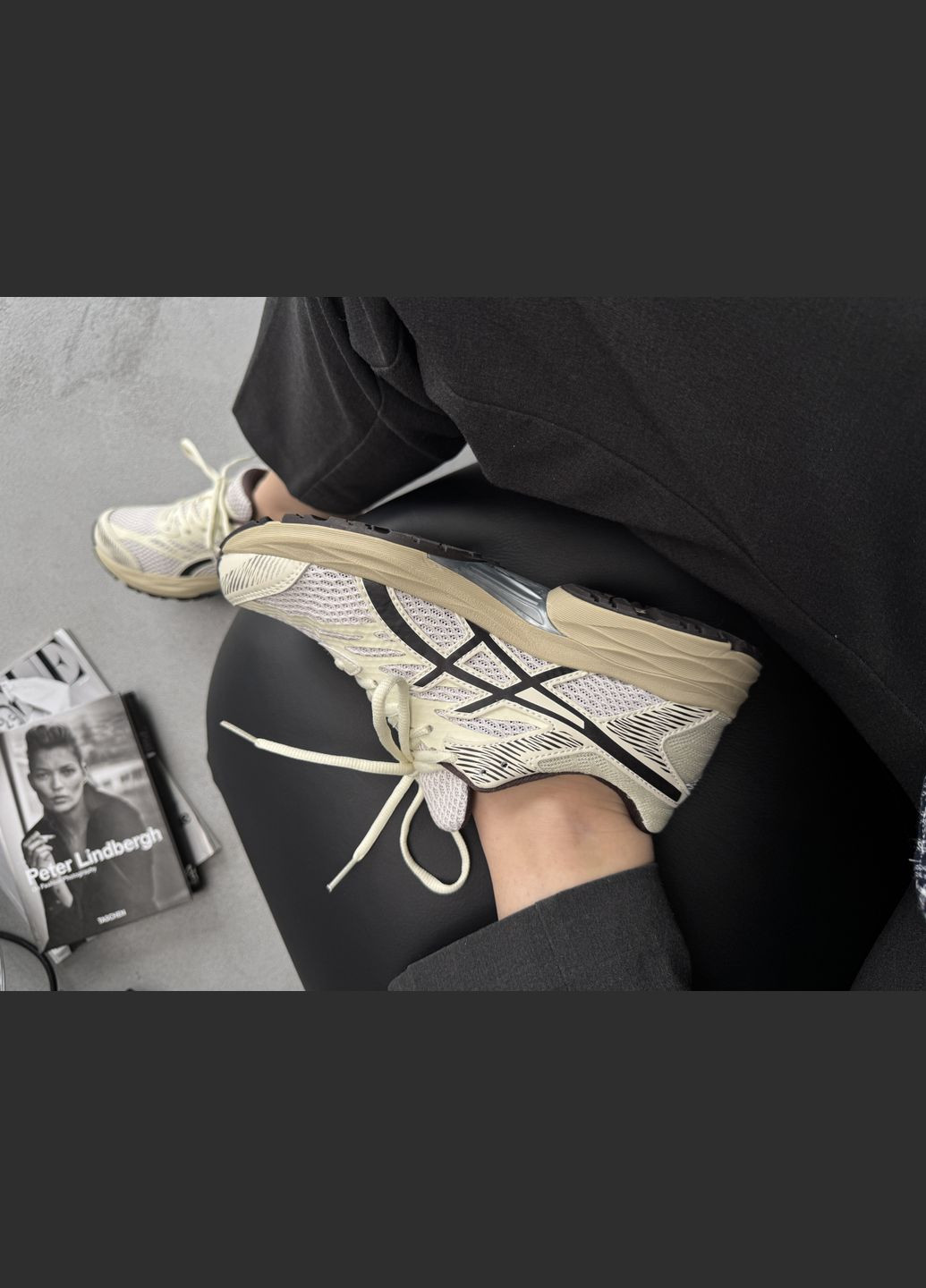 Кроссовки женские и мужские Asics Gel-Flux 4 beige | Асикс Гель-Флукс 4 бежевые No Brand бежевые демисезоны (316663558)