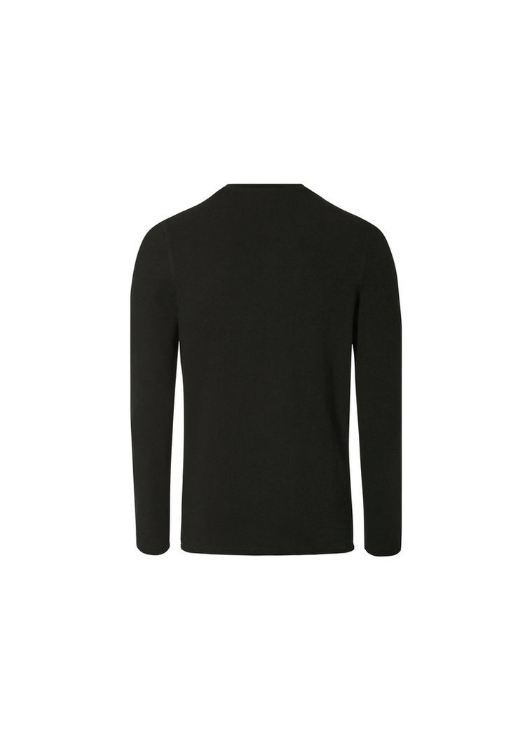 Черный демисезонный лонгслив Livergy однотонный