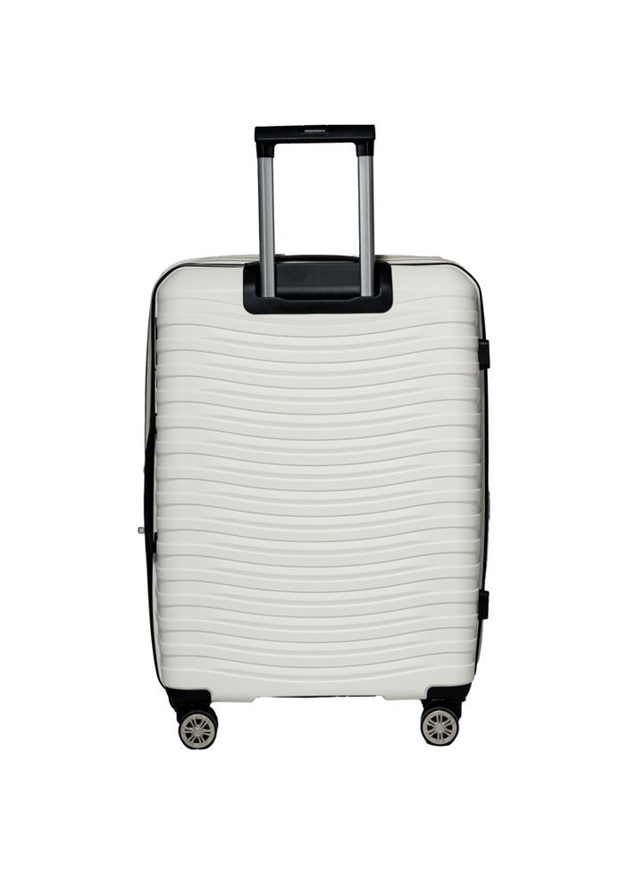 Чемодан средний M 43803 полипропилен Белый Snowball (298728866)