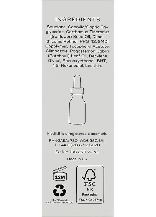 Ночная сыворотка с ретинолом 1 % Intelligent Retinol 10TR Supercharged 1% Vitamin A Serum 15ml (586645-12890) Medik8 (376135111)