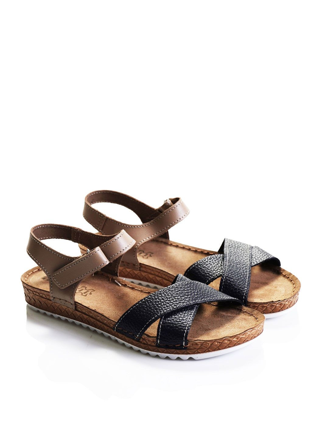 Синие босоножки Inblu на липучке