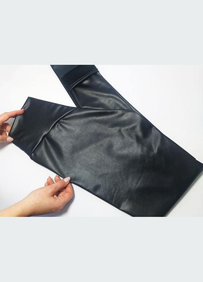 Лосины LAVKA из эко-кожи, утепленные, высокая посадка, цвет Черный, размер S No Brand (301027252)