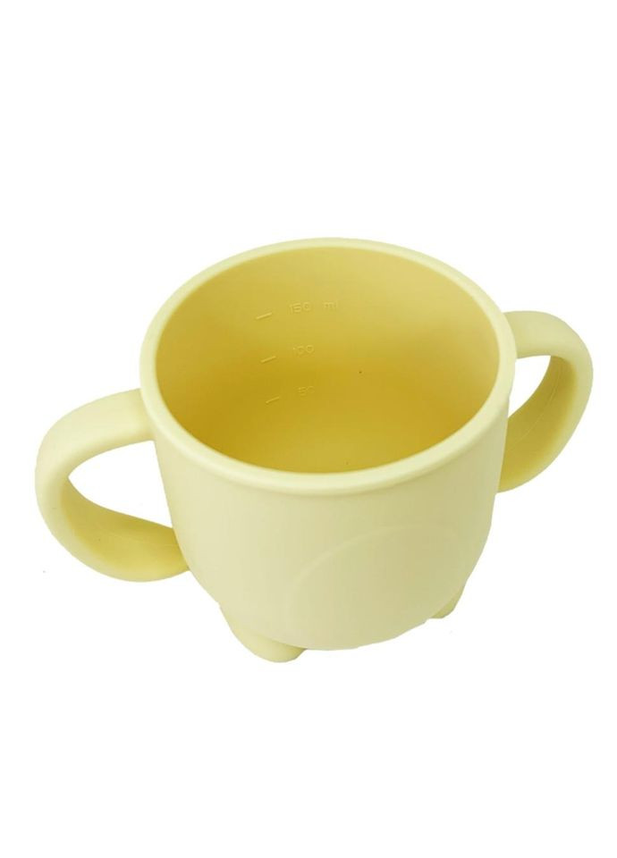 Силиконовая чашка-поилка с крышкой MGZ-0302(Yellow) 200 мл No Brand (329895295)