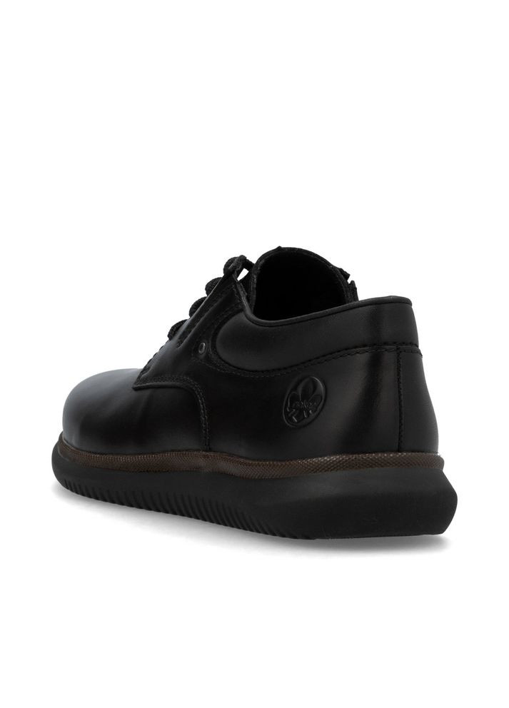 Черные туфли (р) кожа 0-2-2-10419-00 Rieker на шнурках