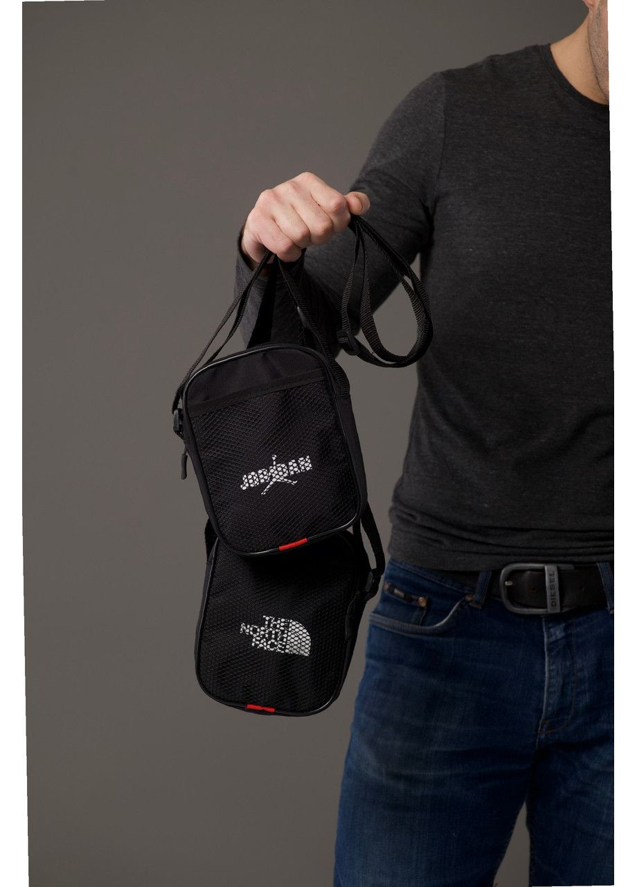 Чорна сумка чоловіча через плече - мінімалізм та зручність No Brand (365762111)