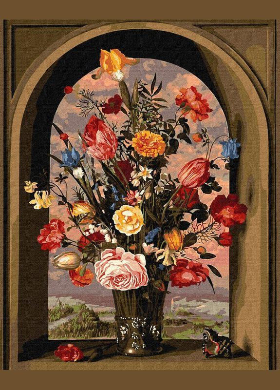 Картина за номерами "Композиція з квітів" 40*50 см KHO 2075 Ідейка (362533914)