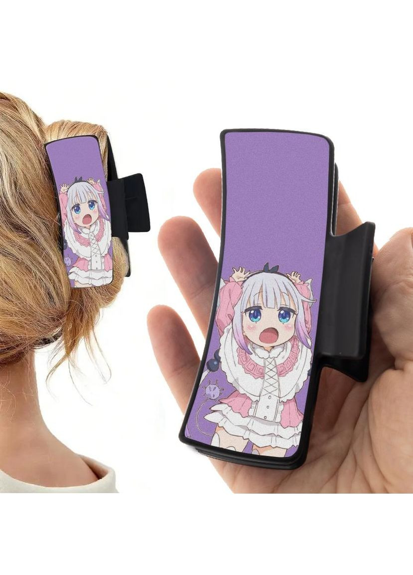 Заколка крабик для волос Аниме Драконкомна дама кобаяши #0003 черный No Brand (315630767)