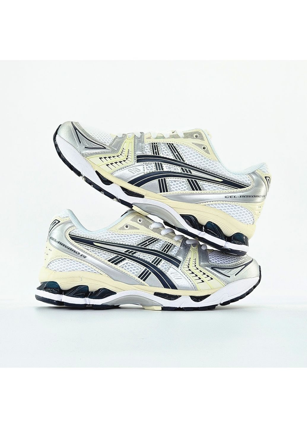 Кросівки жіночі і чоловічі Asics Gel-Kayano 14 white grey black | Асікс Гель-Каяно 14 білі сірі чорні No Brand білі демісезони (363176555)