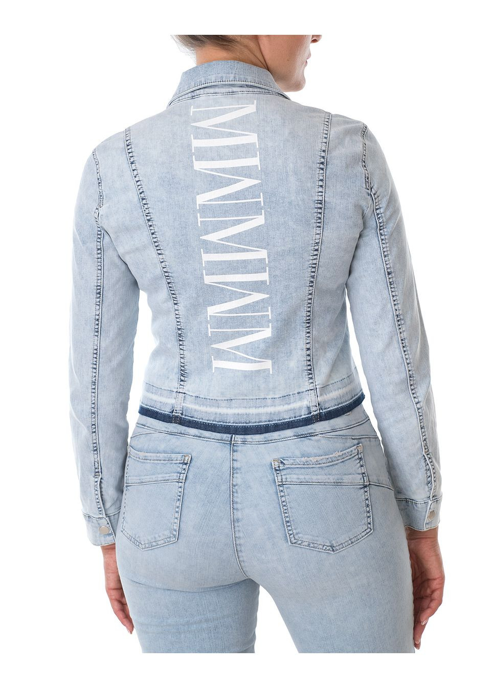 Блакитна куртка джинсова жіноча Marc Aurel