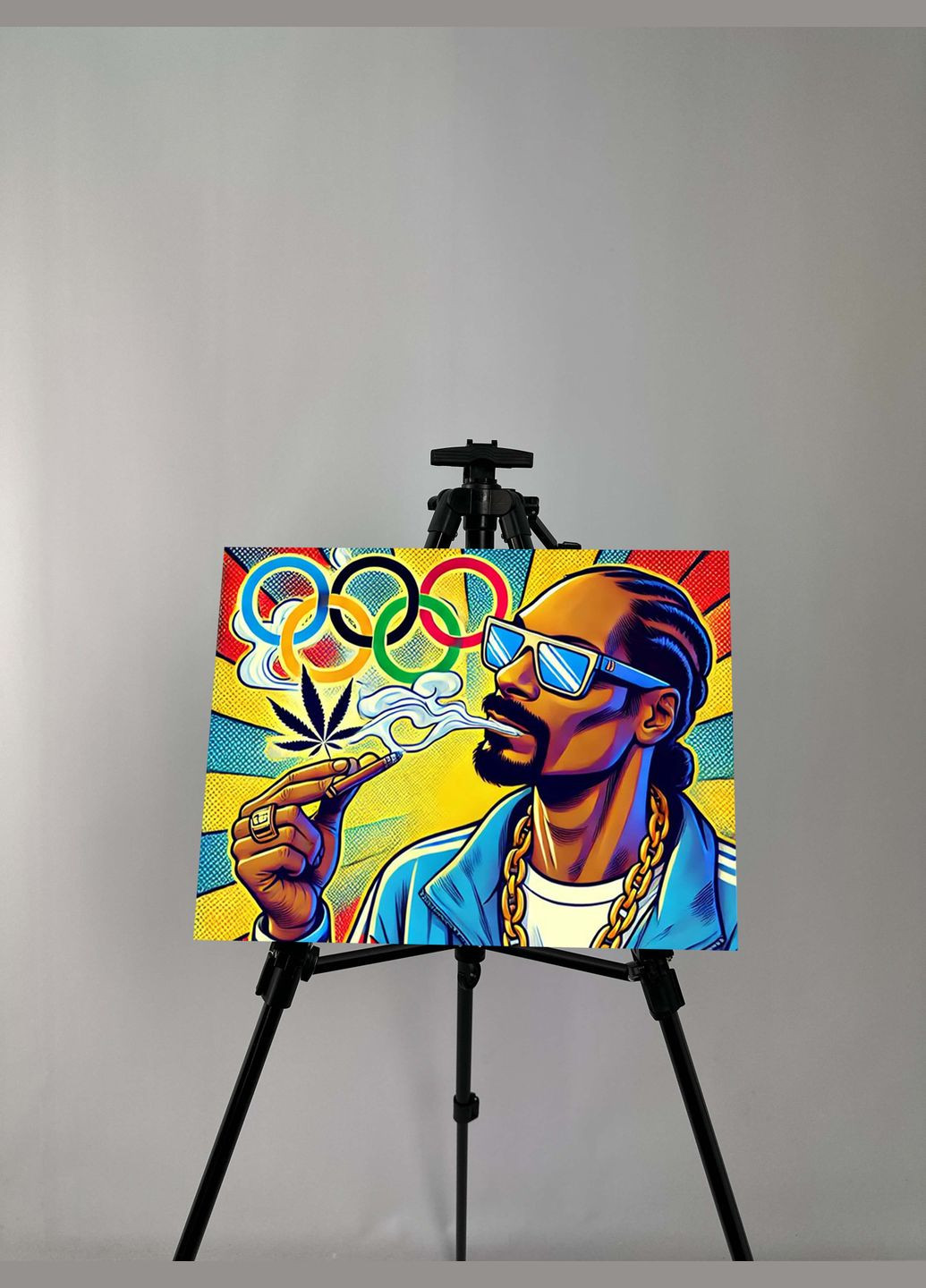 Картина на металі з принтом "Snoop Dogg", (1900) Hand Made (358897031)