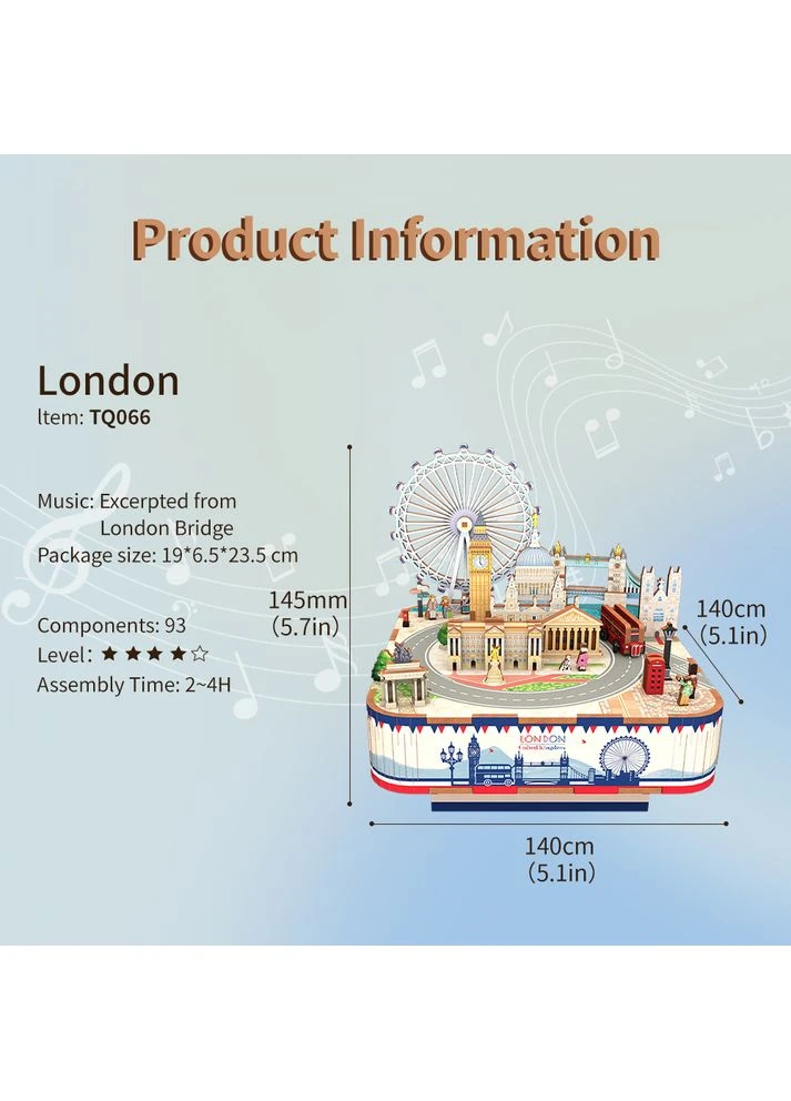 Конструктор 3D мини-дом Tonecheer London TQ066 No Brand (388670073)
