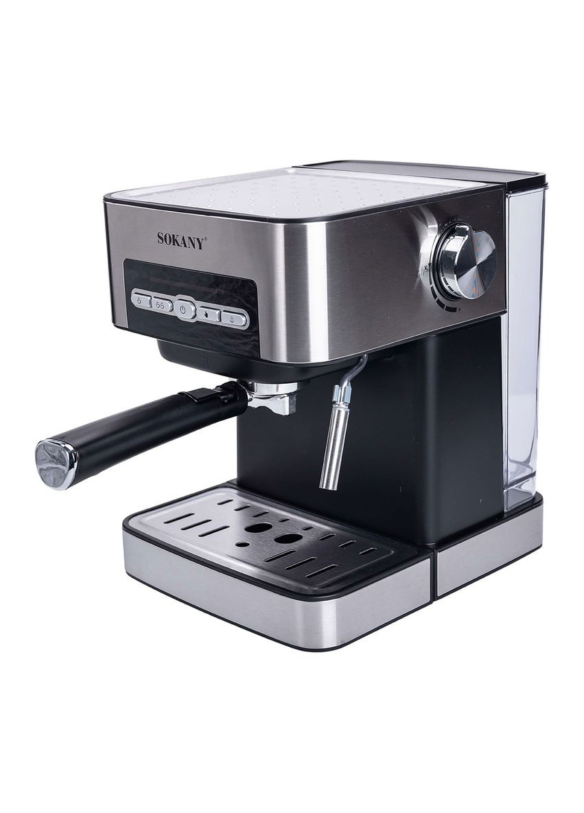 Кавоварка з трубкою для молока 1,6 л кавомашина для дому 850 Вт SK-6862 Sokany (353505399)