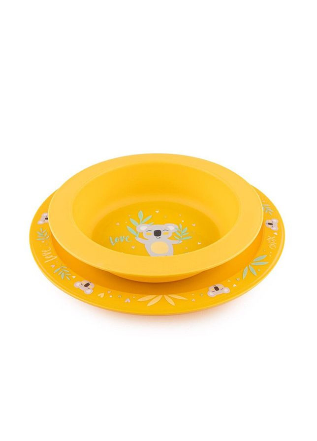Набір посуду з 2х елементів з колекції EXOTIC ANIMALS колір різнокольоровий ЦБ-00237763 Canpol Babies (282924574)