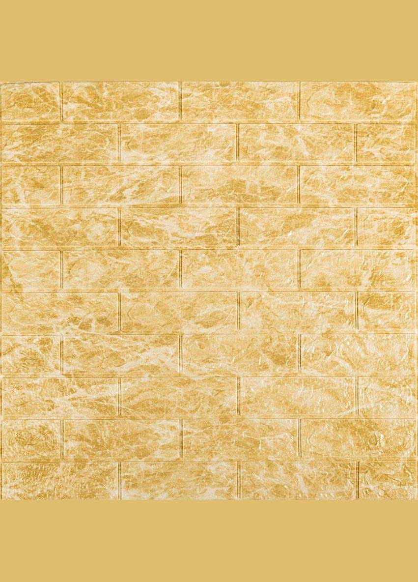 Декоративная 3D панель самоклейка Бежевый мрамор 700x770x3мм (062-3) Sticker Wall (300241911)
