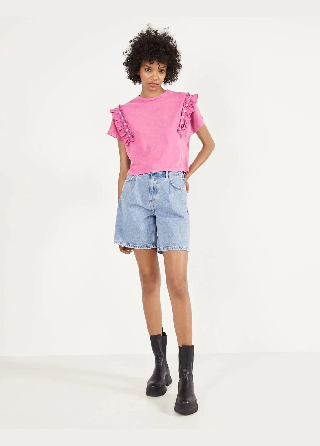 Топ лето,розовый, Bershka (337473496)